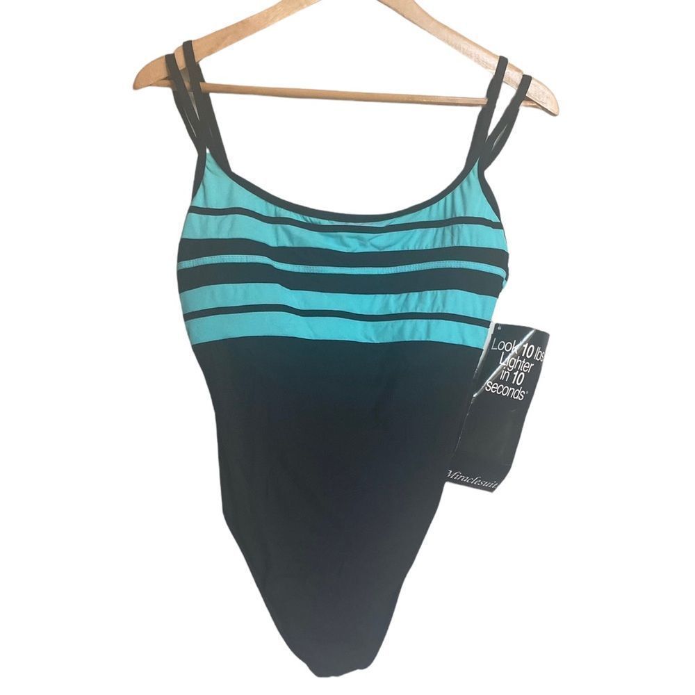 NWT Miraclesuit One Piece Swimsuit Size 16